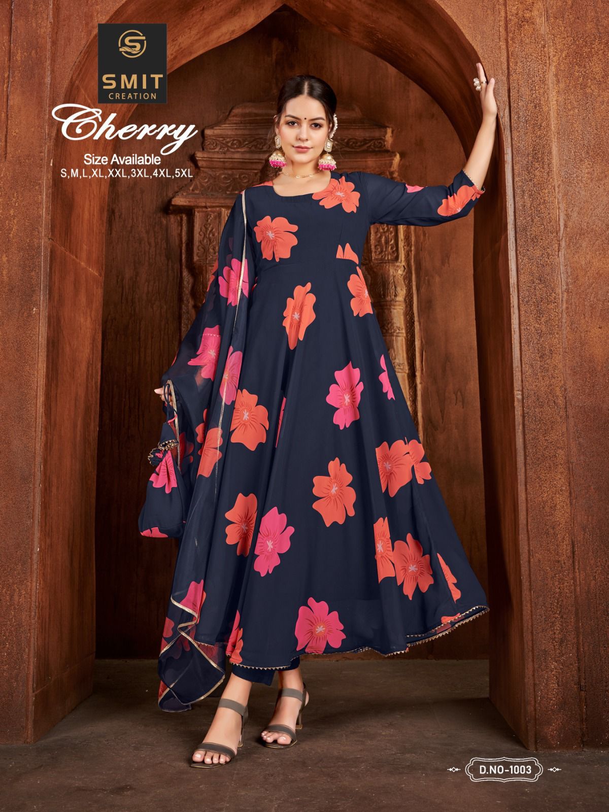 Smit Cherry 1001-1006 Wholesale Printed Kurtis With Dupatta